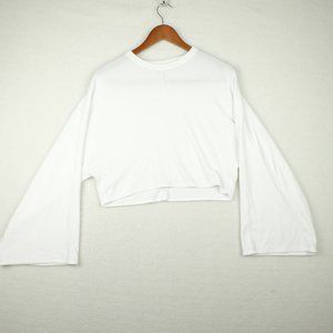 2 for $40 - Wilfred Free Womens Sweater Extra Small White Sheer Cropped